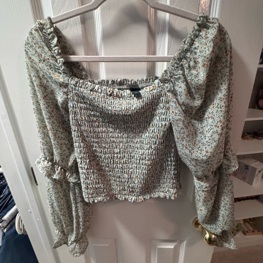 Floral Off-Shoulder Blouse